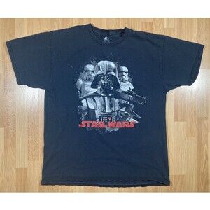 Star Wars T-Shirt (L) • Darth Vader, Storm Troopers, Black, Lucasfilm, Disney